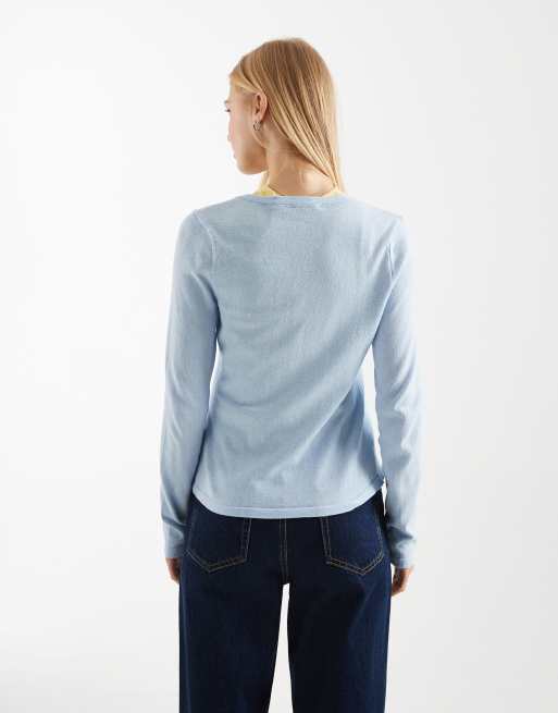 ASOS DESIGN - Gebreid vest in blauw, co-ord set, 3 van 4