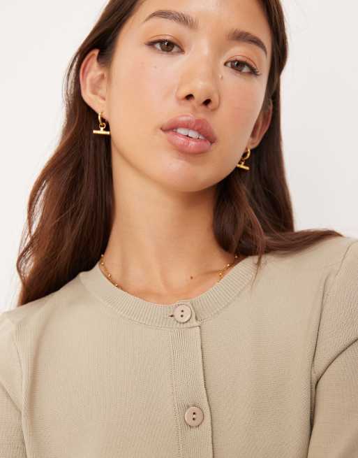 ASOS DESIGN - Gebreid vest in lichtkaki, 2 van 4