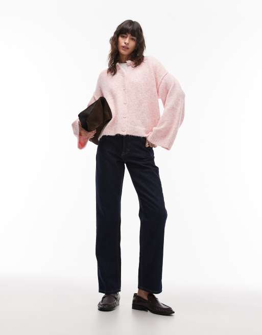ASOS DESIGN - Gebreid vest van wollook en zichtbare naden in roze, 2 van 4