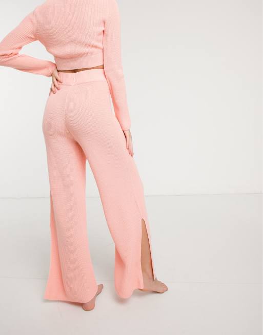 ASOS DESIGN - Gebreide lounge broek met zijsplit, 2 van 4