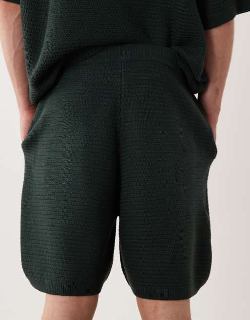 ASOS DESIGN - Gebreide short met wijde pijpen in groen, deel van co-ord set, 5 van 5