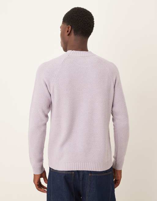 ASOS DESIGN - Gebreide trui met ronde hals in mauve, 3 van 5