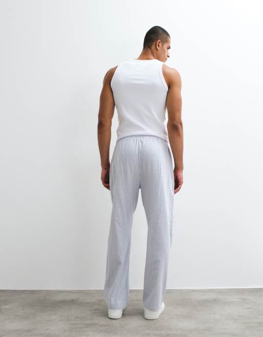 ASOS DESIGN gebürstete karierte Loungebottom, 5 von 5