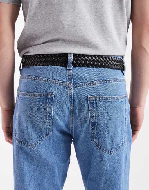 ASOS DESIGN – Geflochtener Westerngürtel aus Kunstleder in Schwarz, 3 von 3