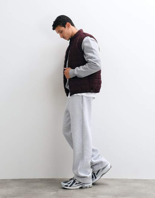 ASOS DESIGN – Gefütterte Pufferweste in Burgunderrot, 2 von 5