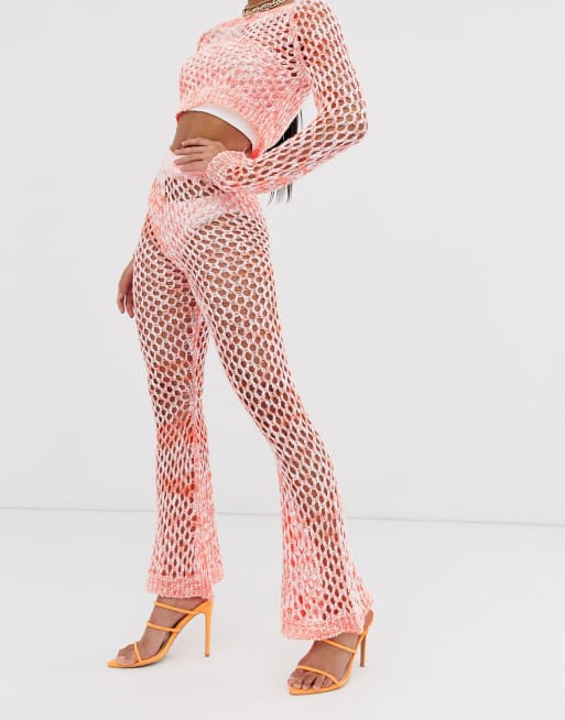 ASOS DESIGN - Combi-set - Gehaakte schouderloze crop top en gehaakte flares, 3 van 3
