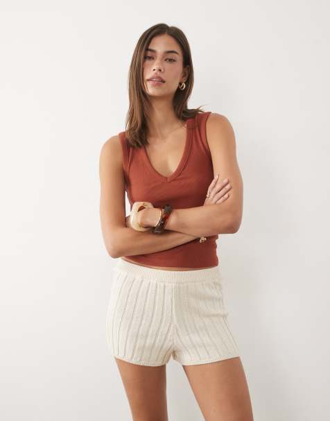 ASOS DESIGN - Gehaakte short in crème - view 1
