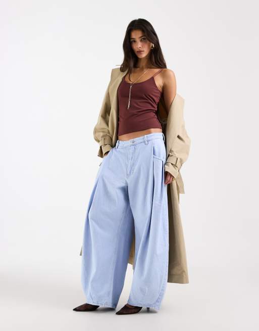 ASOS DESIGN - Gelaagde camitop met lage ronde hals in chocoladebruin, 2 van 4