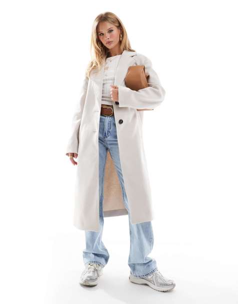 ASOS DESIGN - Gemakkelijke nette jas in crème - view 1