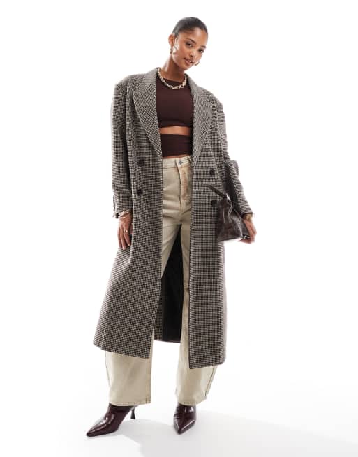 Asos Design Oversize Karierter Mantel Asos Mantel GrÃ¼n Mintgrüner