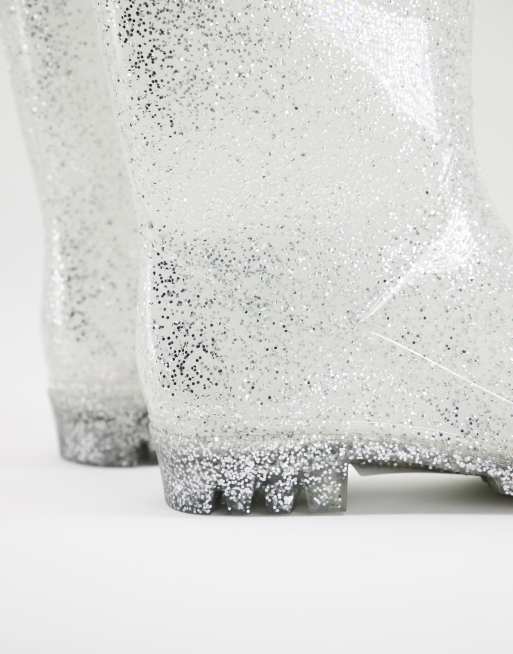 Silver glitter clearance wellies