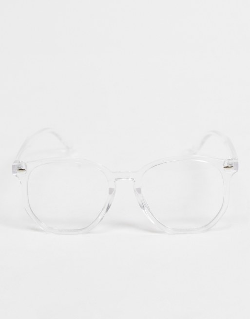ASOS DESIGN – Genomskinlig båge med genomskinliga glas med blått ljus, 4 av 4