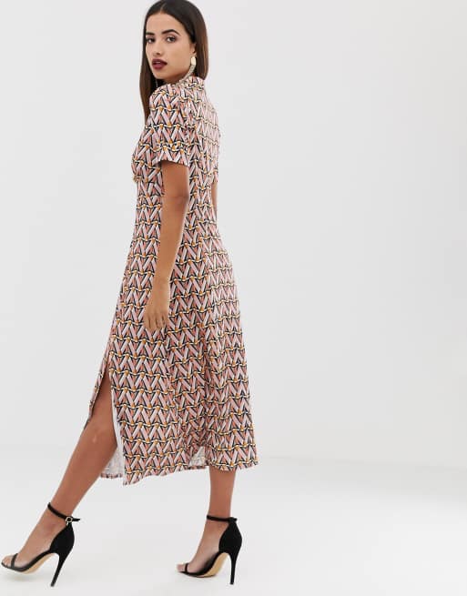 Asos shop geometric dress