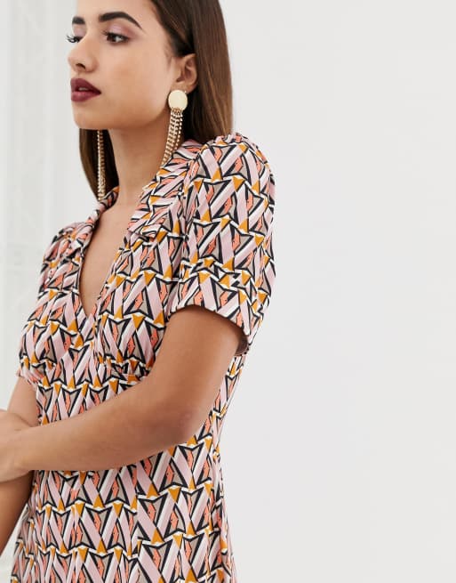 Asos geometric outlet dress