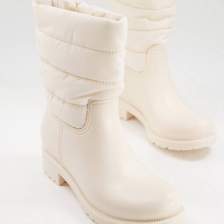 George padded wellie boots in Asos Women Shoes Boots Rain Boots 