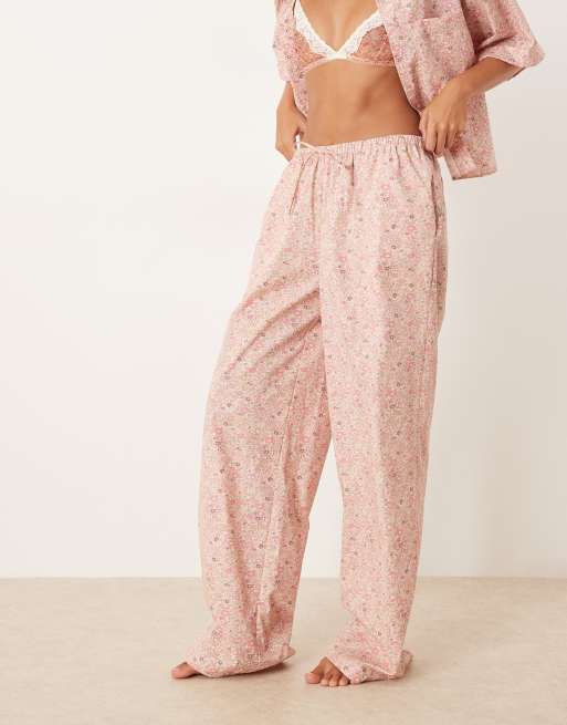 ASOS DESIGN Georgie mix & match woven pants in vintage ditsy print, 4 of 4