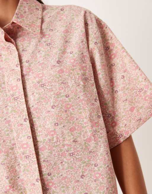 ASOS DESIGN – Georgie – Mixa och matcha – Vävd skjorta i litet vintagemönster, 4 av 4