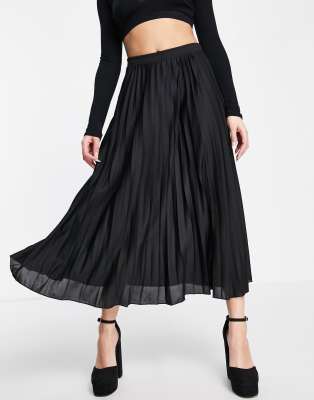 ASOS DESIGN pleated midi skirt