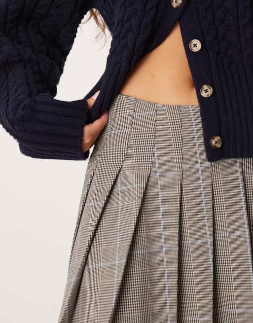 ASOS DESIGN - Geplooide minirok met ruiten, 4 van 5