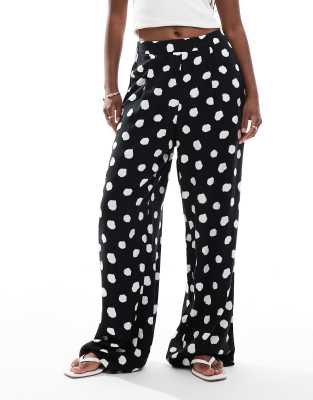 ASOS DESIGN - Gepunktete Schlupfhose-Bunt