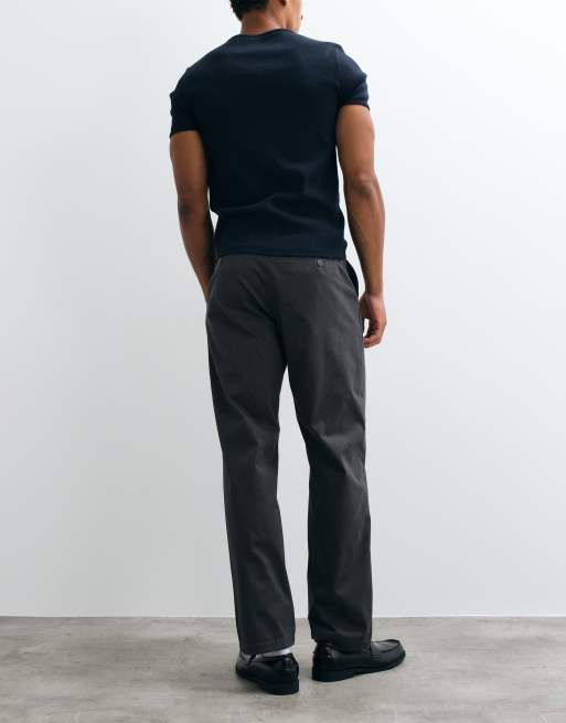 ASOS DESIGN – Gerade geschnittene Chinohose in Anthrazit, 4 von 5