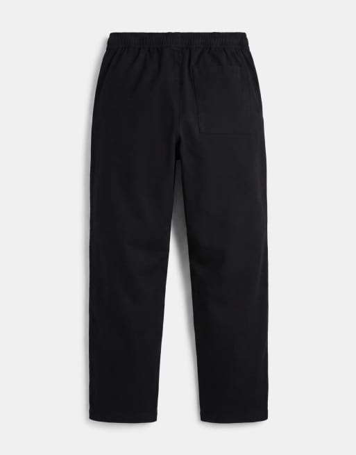 ASOS DESIGN – Gerade geschnittene Hose aus Leinenmix in Schwarz, 7 von 9