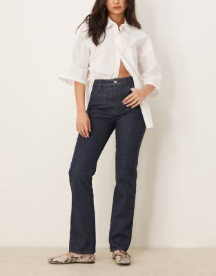 ASOS DESIGN - Gerade geschnittene Jeans im Stil der 90er in Glitzer-Blau