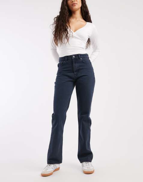ASOS DESIGN – Gerade geschnittene Jeans im Stil der 90er in verwaschenem Marineblau - view 1