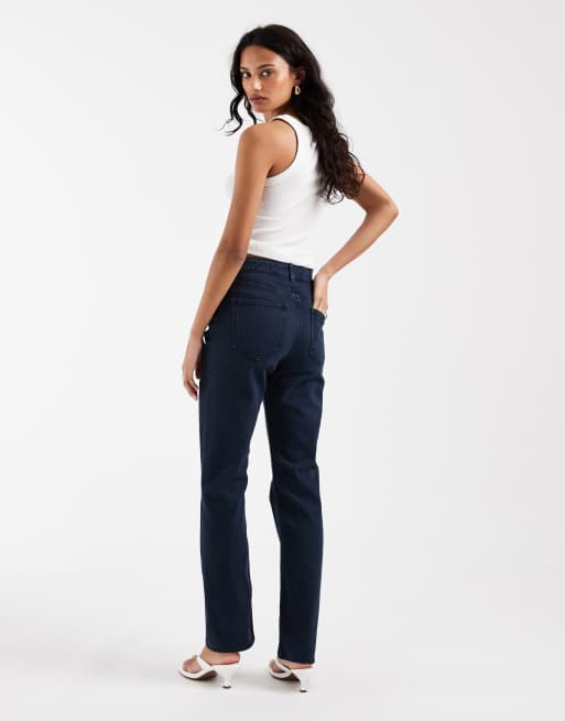 ASOS DESIGN – Gerade geschnittene Jeans im Stil der 90er in verwaschenem Marineblau, 2 von 5