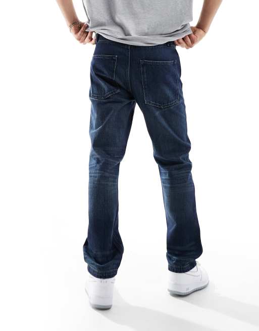 ASOS DESIGN – Gerade geschnittene Jeans in dunkler Vintage-Waschung, 5 von 5