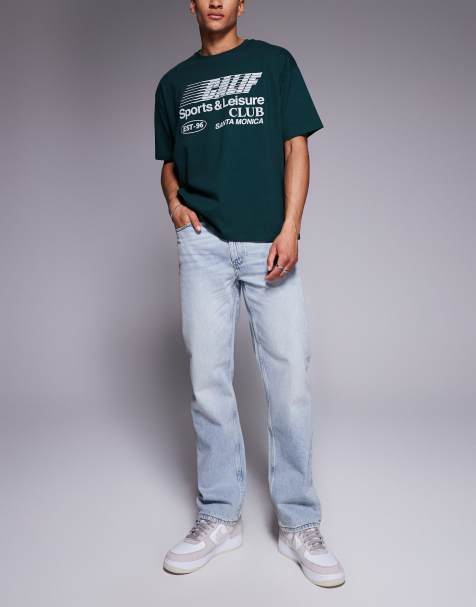 ASOS DESIGN – Gerade geschnittene Jeans in heller, getönter Waschung - view 1