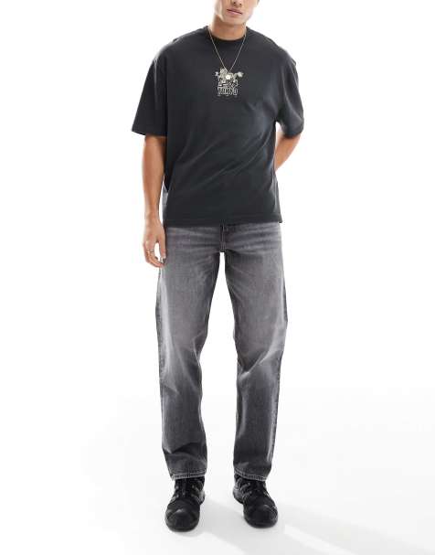ASOS DESIGN – Gerade geschnittene Stretch-Jeans in Grau - view 1