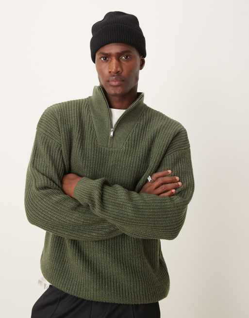 ASOS DESIGN - Geribbeld vissersbeanie van lamswol in zwart, 2 van 4