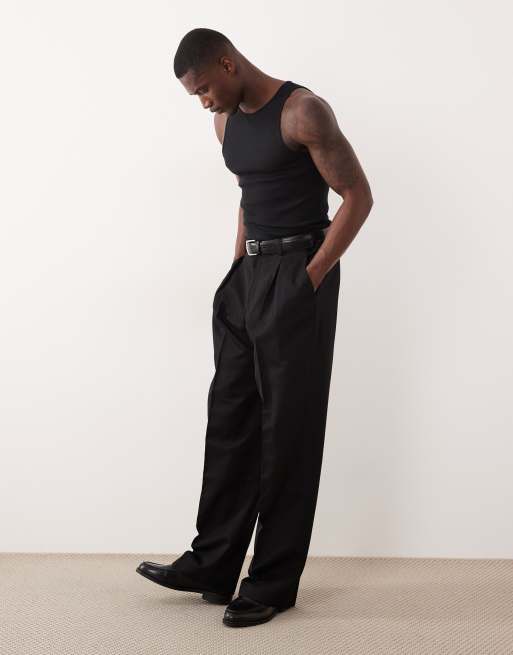 ASOS DESIGN – Gerippte Basic-Muskelshirts in Schwarz, 2er-Pack, 2 von 7