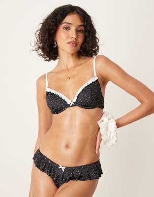 Asos Design Gerri Frill Hipster Bikini Bottoms