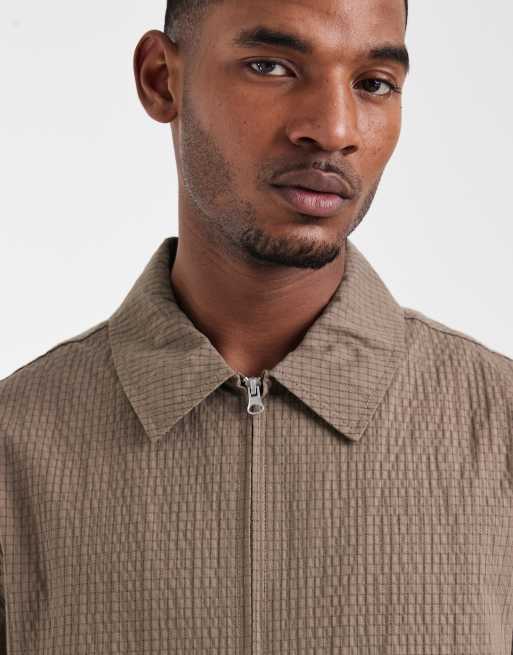 ASOS DESIGN - Geruit jack in donker stone, 3 van 5