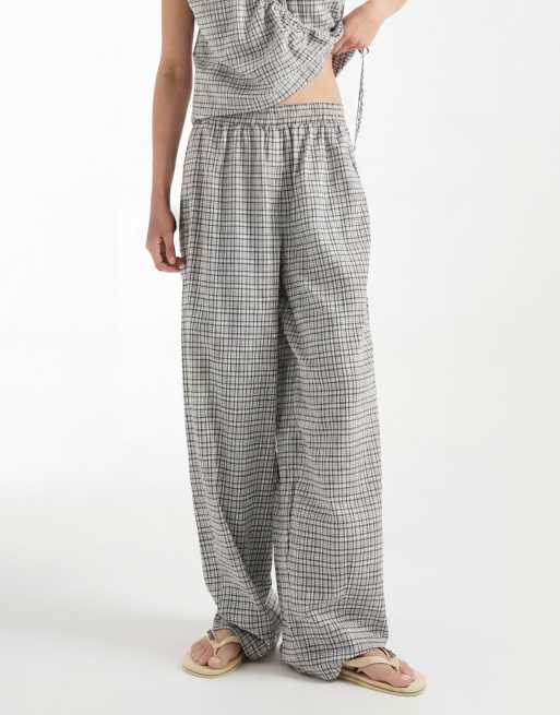 ASOS DESIGN - Geruite broek met elastische taille, deel van co-ord set, 2 van 5