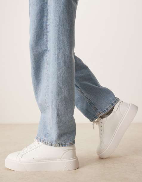 ASOS DESIGN – Geschnürte Sneaker in Weiß - view 1