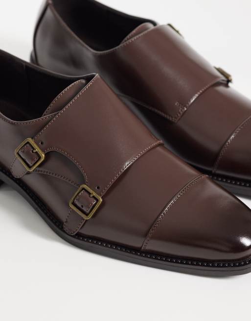 ASOS DESIGN - Gespschoenen in bruin, 3 van 4