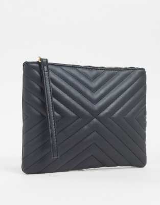 Black clutch bag asos online