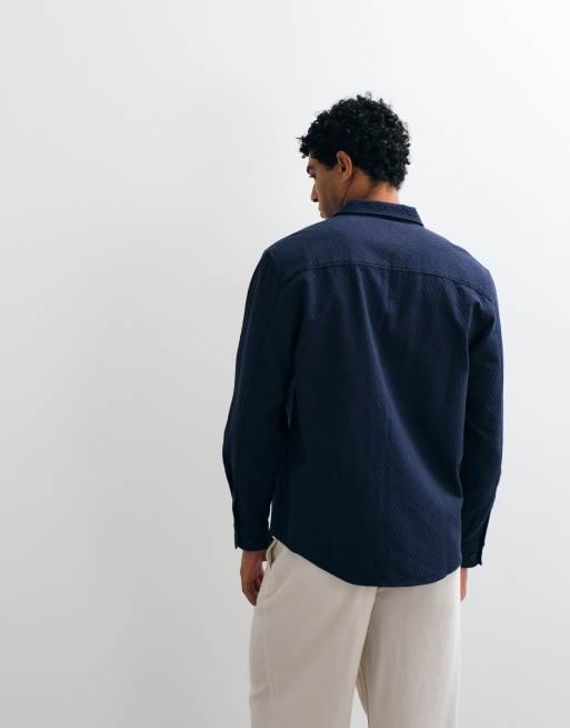 ASOS DESIGN – Gesteppte Hemdjacke in Marineblau, 5 von 5
