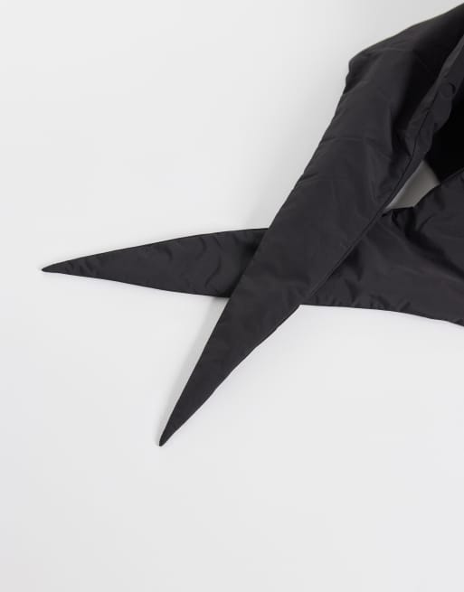 ASOS DESIGN gesteppte Kapuze in Schwarz, 3 von 3