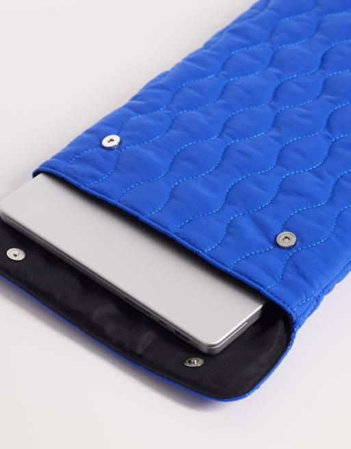 ASOS DESIGN – Gesteppte Laptoptasche in Königsblau, 2 von 3