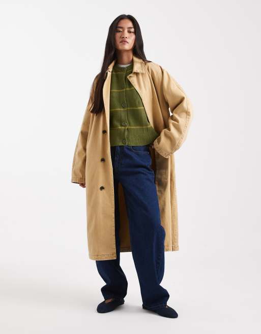 ASOS DESIGN - Gestreept vest met ronde hals in olijfgroen, 3 van 4