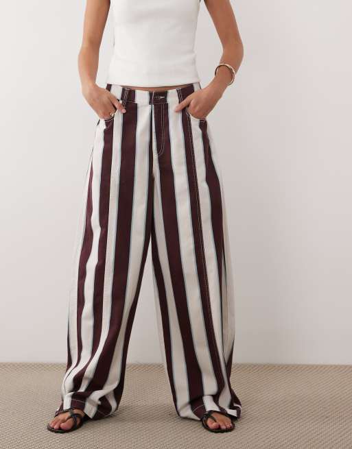 ASOS DESIGN - Gestreepte broek met ballonpijpen, 2 van 5