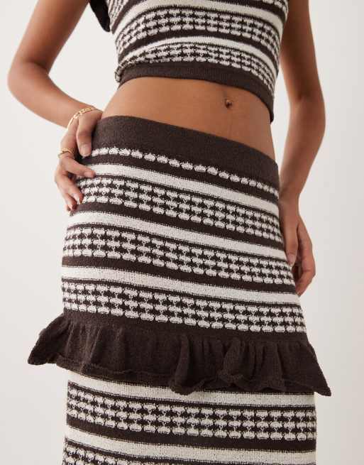 Bohemian rok voor dames, effen, rok, dames, halflang, A-lijn, hoge taille, strand, casual, maxi-rok, plissé, ruches, lange rok, elastische taille, chique en elegante trapeziumrok, Geel, XL