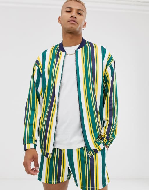 ASOS DESIGN – Kombi aus gestreiftem Polytricot, 2 von 3