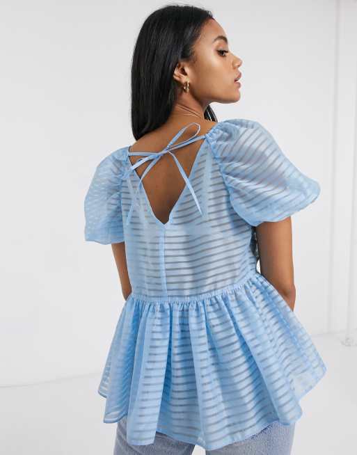 Asos organza top clearance