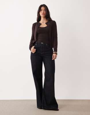 ASOS DESIGN - Gestricktes Camisole-Oberteil in Braun, Kombiteil-Brown