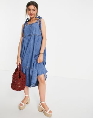 asos denim dress